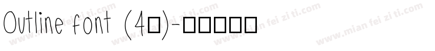 Outline font (4类)字体转换
